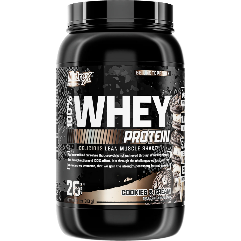 100% Whey 2 LB Cookies And Cream de Nutrex