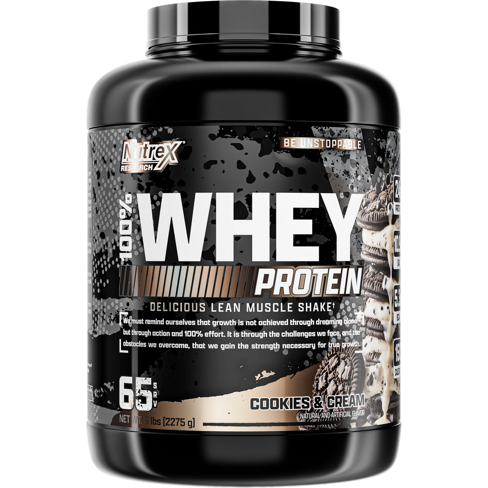 100% Whey 5 LB Cookies And Cream de Nutrex