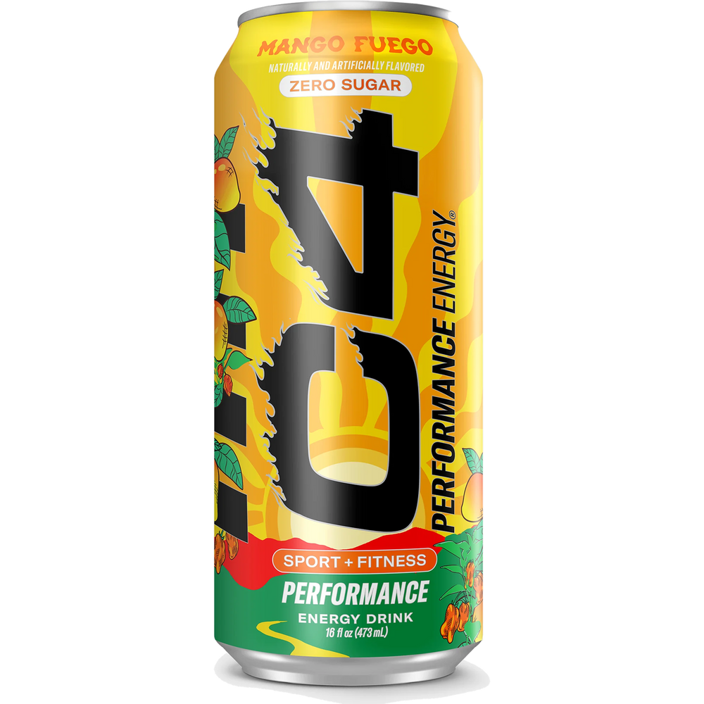 C4 Energy Drink 473 ML Mango Fuego 200 mg de Cellucor