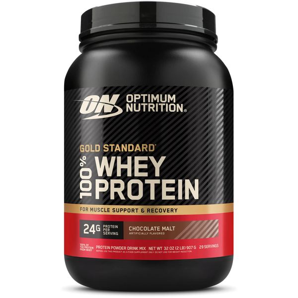 Gold Standard Whey Protein 2LB Chocolate Malt de Optimum Nutrition