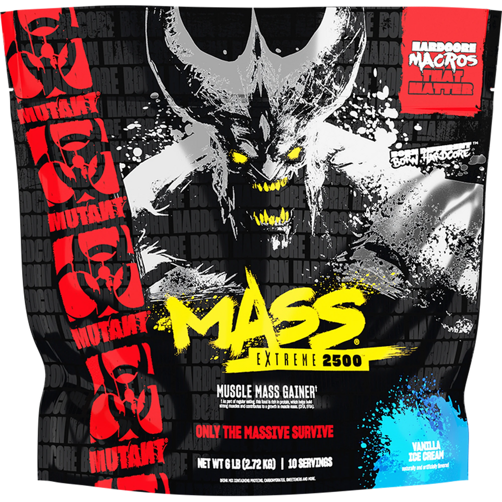 Mass Extreme 2500 6 LB (2.72 KG) Vainilla Ice Cream de Mutant
