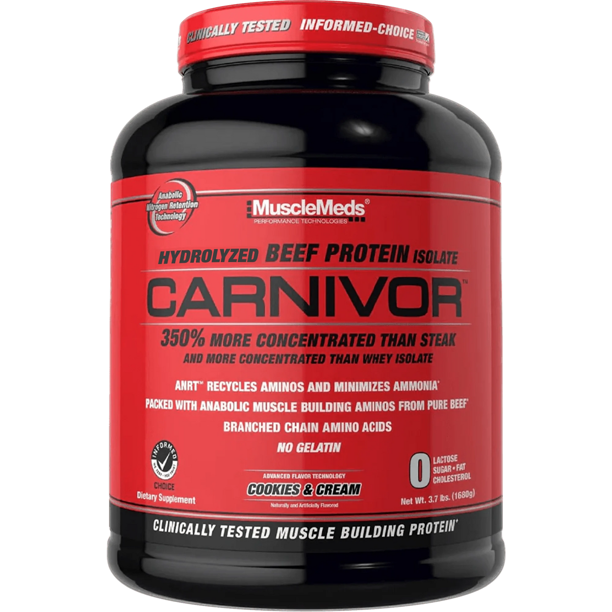 Carnivor ISO Protein Cookies And Cream 3.7 LB de Musclemeds