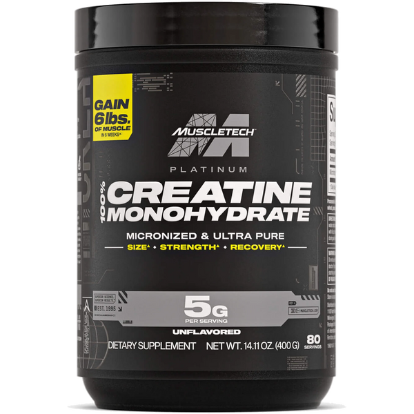 Platinum 100 Creatine Sin Sabor de Muscletech
