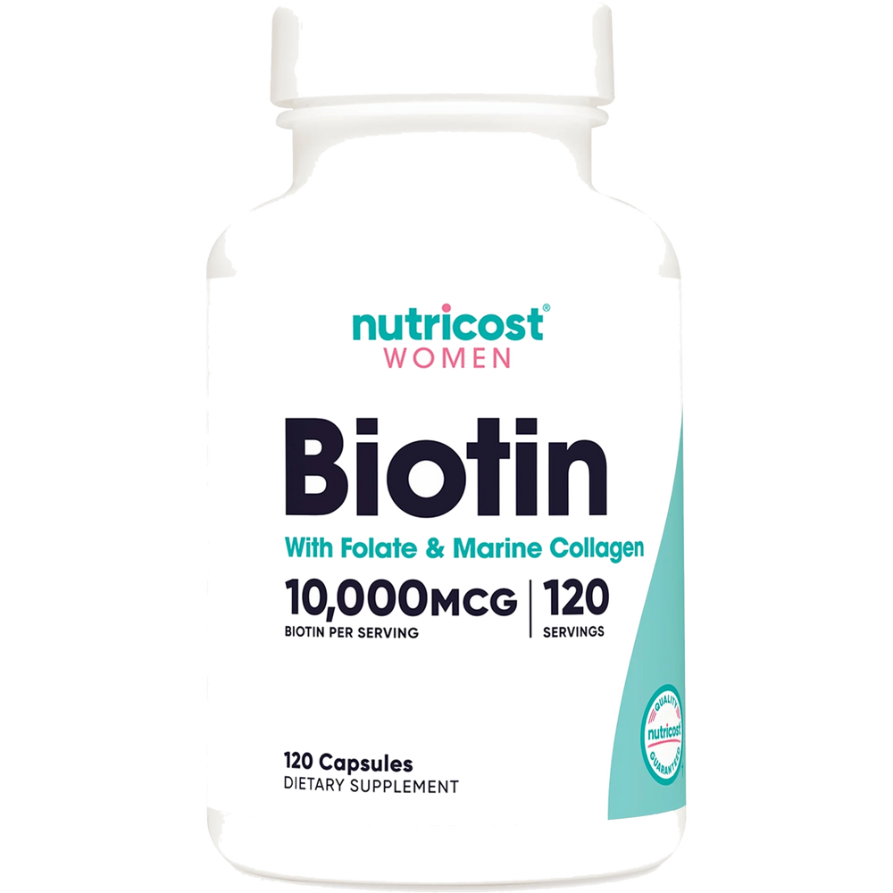 Biotin Women Folate And Marine Collagen 120 Capsules de Nutricost