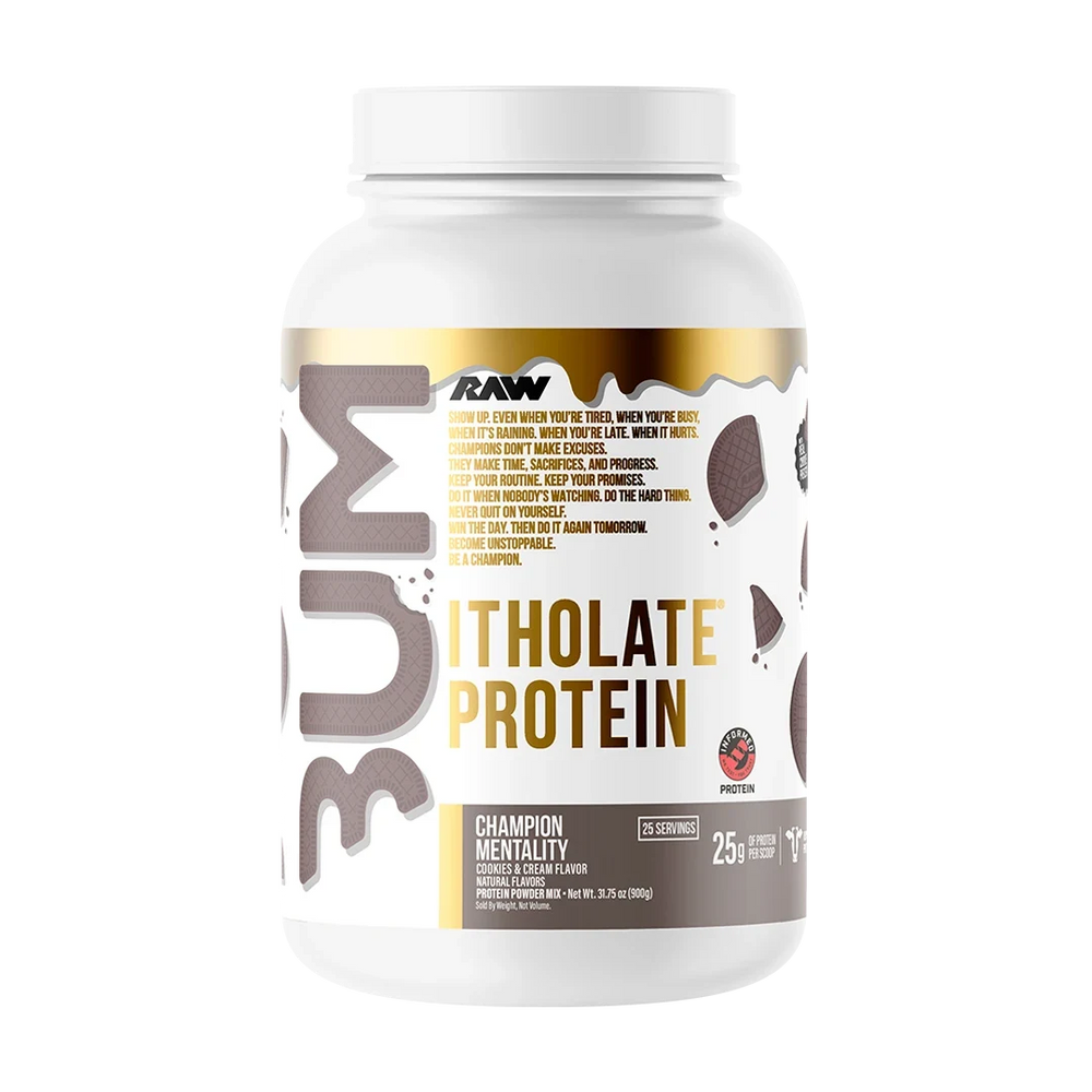 CBUM Itholate 2 LB Champion Mentality (Cookies & Cream) de Raw Nutrition