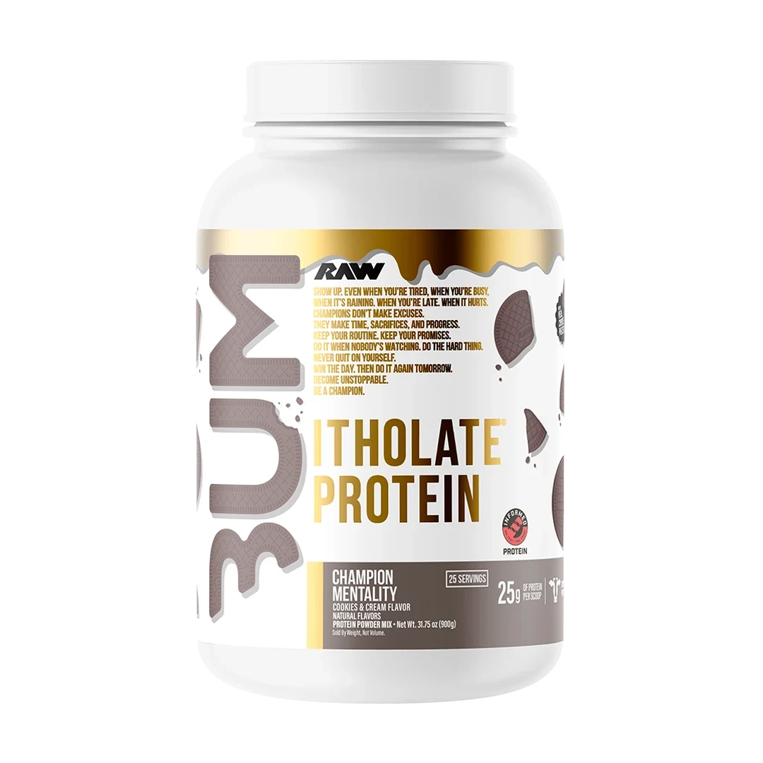 CBUM Itholate 2 LB Champion Mentality (Cookies & Cream) de Raw Nutrition