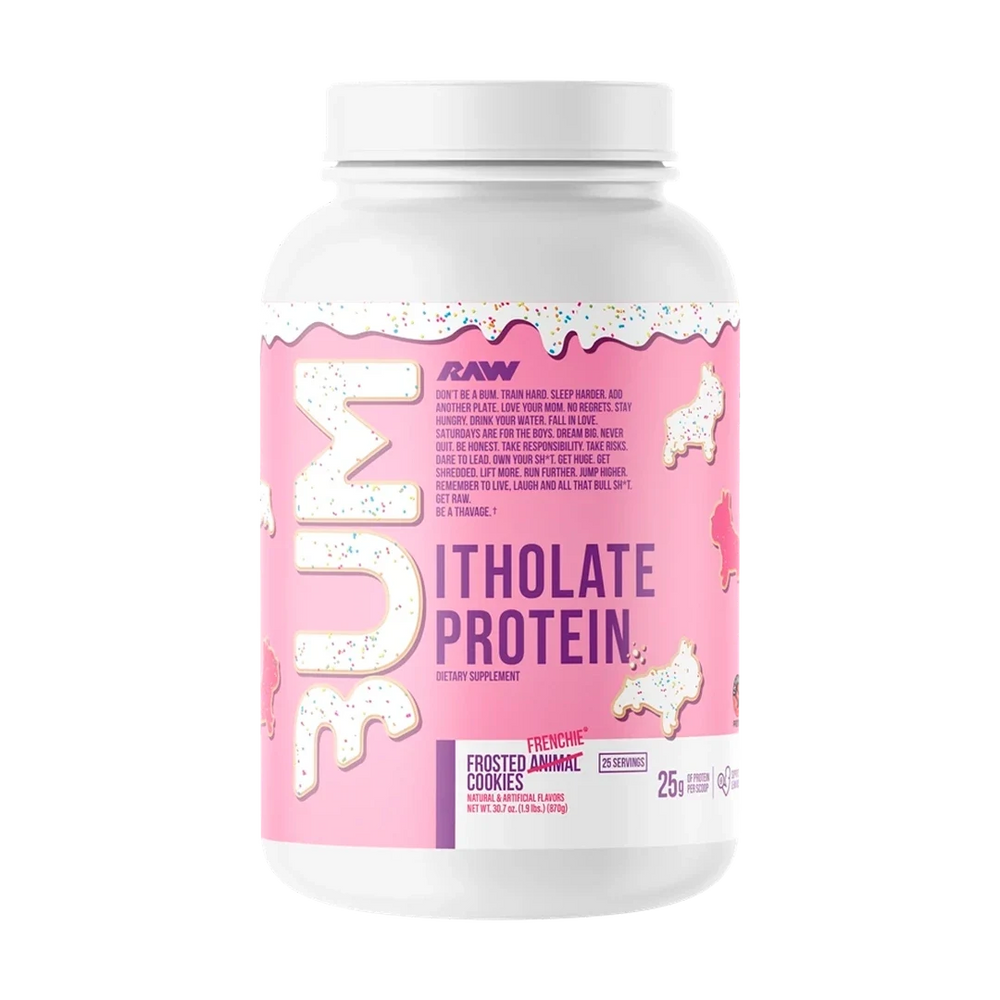 CBUM Itholate 2 LB Frosted Frenchie Cookie de Raw Nutrition
