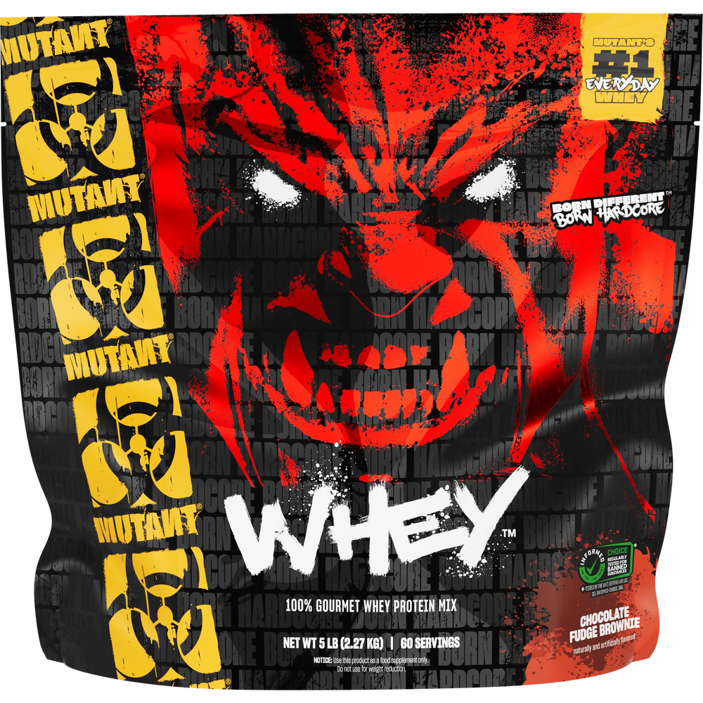 Whey 5 LB (2.27 KG) Chocolate Fudge Brownie de Mutant