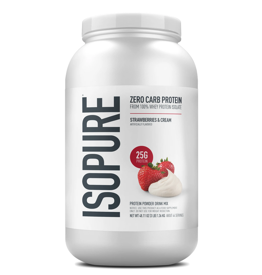 Zero Carb Protein 3 LB Strawberries & Cream de Isopure